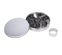 Generic Ensemble Complet de 24 Moules à Biscuits pour Emporte-pièces et Moules à Mousse en Acier Inoxydable Robuste