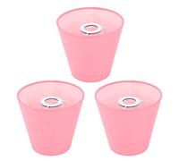 Generic Ensemble D'abat-jour en Tissu 3 Pièces, Installation Facile pour Chambre à Coucher et Salle à Manger avec Effets de Lumière Doux (PINK)