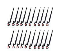 Generic Ensemble de 20 Buses de Pulvérisation Rotatives à 360 Degrés pour L'irrigation Complète du Jardin, Plastique Durable 9,1x1,2x0,4 Pouces