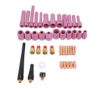 Generic Ensemble de 46 Pièces de Consommables TIG de Haute qualité, Buses de Torche de Soudage pour Torche de Soudage TIG WP-9/20/25, Matériau Céramique