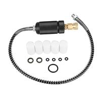 Generic Ensemble de Bagues d'étanchéité pour Tuyau de Filtre à Eau et, Accessoires de qualité Supérieure 30 MPa 3500 Psi pour Compresseur D'air, Comprend 5 éléments Filtrants et un Tuyau Haute