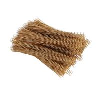 Generic Ensemble de Bobines de Reliure Spirale 100 Pièces pour Documents A4, Peigne Durable de 19 Mm de Diamètre, capacité de 170 Feuilles, Parfait pour une Utilisation au Bureau et à L'école (GOLD)