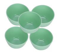 Generic Ensemble de Bols à Mélanger pour Masques Faciaux, 5 Pièces Durables, pour Bricolage, Masques Faciaux Faits Maison, Anti-Impact, PVC Vert Clair pour Usage Domestique