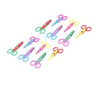 Generic Ensemble de Ciseaux Artisanaux Décoratifs pour Enfants pour Projets Créatifs de Scrapbooking 12 Pièces Ciseaux à Bords de Couleur Vive pour L'école et la Maison