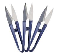 Generic Ensemble de Ciseaux Coupe-fil en Forme de U, Coupe-fil à Ressort Durable pour la Couture et la Broderie, Mini Ciseaux en Acier de 105mm, 12 Pièces