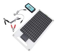 Generic Ensemble de Contrôleur de Charge Solaire 100A avec Panneau Solaire en Silicium Monocristallin 50W pour Charger les Appareils dans les Camping-cars et les Bateaux
