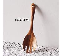 Generic Ensemble de Couverts à Salade en Bois, Cuillère et Fourchette de qualité Supérieure pour Servir des Salades, Idéal pour la Maison, le Camping ou le Restaurant, en Bois Naturel, 2 Pièces