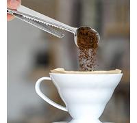 Generic Ensemble de Cuillères à Mesurer 2 en 1 en Acier Inoxydable avec Clip pour Cuisine et café, 20 Ml, Design élégant