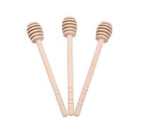 Generic Ensemble de Goutteurs de Miel en Bois Naturel, 24 Pièces, pour la Cuisine et la Salle à Manger, Bâtonnets de Miel à Rainures Multicouches, Taille 15cm-16cm (15 six emplacements)