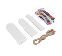 Generic Ensemble de Marque-pages Vierges en Acrylique avec Pompons Colorés pour Projets D'artisanat, Design Transparent, Kit de 61 Pièces, épaisseur 1 Mm, pour Fournitures Scolaires et de Bureau