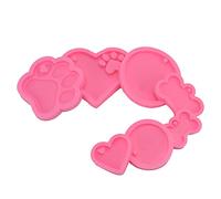 Generic Ensemble de Moules en Silicone Antiadhésifs Flexibles, 7 Pièces, pour Chocolat et Fondant, pour la Boulangerie et la Cuisine Amusante