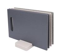 Generic Ensemble de Planches à Découper Colorées avec Base Antidérapante, 4 Planches à Découper en Plastique Flexibles pour une Préparation Sûre de la Viande et des Légumes