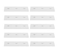 Generic Ensemble de Plaques de Jonction de Renforcement en Aluminium pour Usage Domestique et Industriel, 10 Pièces Plaques de Fixation de Réparation Droites pour les Réparations du Bois (3030)