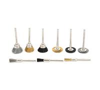 Generic Ensemble de Polissage de Brosse Métallique Durable de 18 Pièces pour Outil Rotatif de Meuleuse électrique, Accessoires D'élimination de la Rouille et de Traitement de Surface à Haute