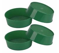 Generic Ensemble de Tamis de Jardinage 4 Pièces, Outil de Filtre de Sol en Plastique Durable pour la Plantation de Jardin, Matériau PP, Taille 15,7x15,7x5cm