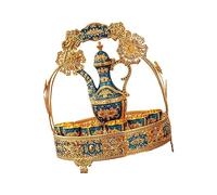 Generic Ensemble de Théière de Luxe, Théière à Café, Ensemble de Service D'eau, Ensemble de Service à Thé pour Chambre à Coucher, Fête de Mariage, Salle à Man, Bleu foncé