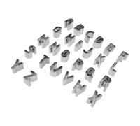 Generic Ensemble D'Emporte-pièces Alphabet 26 Pièces pour la Pâtisserie DIY, Emporte- en Lettres Majuscules en Acier Inoxydable, Idéaux pour les Biscuits et les Gâteaux