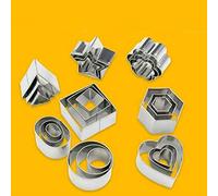 Generic Ensemble D'emporte-Pièces en Acier Inoxydable, 24 Pièces, Moules Polyvalents pour Bricolage, Pâtisserie, Art Alimentaire pour Enfants