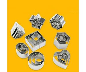 Generic Ensemble D'emporte-Pièces en Acier Inoxydable, 24 Pièces, Moules Polyvalents pour Bricolage, Pâtisserie, Art Alimentaire pour Enfants
