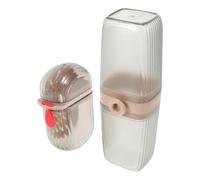 Generic Ensemble Gobelet de Bain de Bouche et Boîte à Savonnette Portable en Plastique Léger et Design Compact pour Voyage D'affaires et Usage à Domicile