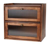 Generic Étagère de Comptoir de Cuisine à Double Niveau, étagère de Comptoir En Bois Rustique