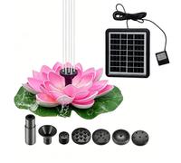 Generic Fontaine à eau d'extérieur à énergie solaire flottante multi-usage avec buses de pulvérisation interchangeables pour l'extérieur Caractéristiques : étangs, maison, nuageux usage quotidien
