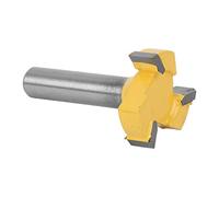 Generic Fraise à Bois à 3 Lames à Fente en T, Tige de 8Mm, pour Tiroirs, Meubles, Artisanat (Couteau 3 tranchants en forme de T avec 8 manches)