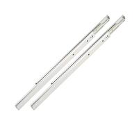 Generic Glissières de Tiroir à Extension Complète, Glissières à Roulement à Billes pour Consoles de Jeux, 400 Mm, 2 Unités, Acier laminé à Froid Durable