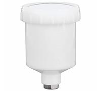 Generic Gobelet de Pulvérisation en Plastique de 125 ML avec Filetage Femelle de 15 Mm de Diamètre, Matériau de Haute qualité pour Pistolets à Peinture, Couvercle Pratique pour éviter Les Gouttes de
