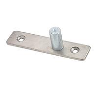 Generic Goupille de Charnière de Pivot de Porte Robuste en Acier Inoxydable, pour Quincaillerie de Porte en Verre de Maison, Acier Inoxydable 201 3,6x0,8x1,0 Pouces