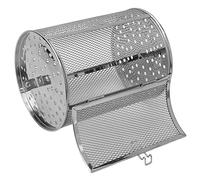 Generic Grille de Four en Acier Inoxydable, Panier Rôti Rotatif à 360 Degrés pour Noix, Barbecue, Fêtes de Cuisine, 7,1x5,5 Pouces