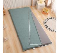 Generic Housse De Futon 100% Douce Pour Matelas De Futon De Sol Shikibuton Traditionnel,Housse De Protection Pour Tapis De Tatami En Coton Lavable Avec Fermeture Éclair,Lavage,Vert,80x190cm/31x75"