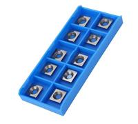 Generic Inserts en Carbure 10 Pièces, Inserts de Tournage Durables à 4 Bords pour Lames de Fraise CNC pour le Travail du Bois (10 * 5 * 10.5mm)