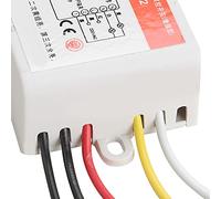 Generic Interrupteur de Télécommande à 2 Canaux pour Lumières - Récepteur et émetteur de Contrôleur de Lampe Universel Compatible avec Les Ampoules LED, Fluorescentes, à économie d'énergie, Portée