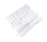 Generic Jeu D'Anneaux de Reliure en Plastique, 20 Pièces, Anneaux à Feuilles Mobiles Robustes pour Reliure en Papier A4 B5 A5, Options de Couleur 11mm 13mm 19mm (19mm*30 trous transparents 20 bandes)