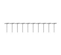 Generic Jeu de Brosses à Roues Métalliques en Acier Inoxydable, 10 Pièces, pour Polir et Nettoyer les Surfaces en Métal et en Bois (T)