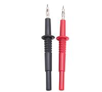 Generic Jeu de Câbles de Test de Fiche Banane, Sondes Multimètre Durables de 4mm pour Tester les Systèmes électriques, Rouge et Noir, 2 Pièces