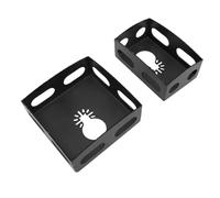 Generic Jeu de Coupe-trou carré pour le Travail du Bois, 2 Pièces, Coupe-sortie pour Cloisons Sèches en Acier trempé Durable pour L'installation de Boîtes électriques