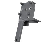 Generic Jeu de Guides de Perçage 41 Pièces, Outil de Localisation de Trous de Bois de Précision Réglable pour les Projets de Menuiserie 200x72mm (GRAY)