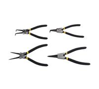 Generic Jeu de Pinces à Circlips, Outils de Circlips Robustes pour Usage Interne et Externe, Kit de 4 Pièces en Acier au Carbone (Pinces à 4 pièces)