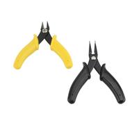 Generic Jeu de Pinces à Nez Plat, Coupe-fil Ergonomique, Outils de Fabrication de Bijoux Durables pour les Amateurs D'artisanat, Métal, 2 Pièces