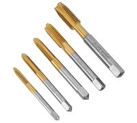 Generic Jeu de Tarauds de Machine en Acier Rapide, 5 Pièces, en Cobalt, Adaptés à L'acier Inoxydable et aux Métaux or et Argent M4 à M10