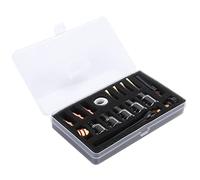 Generic Kit D'accessoires pour Torche de Soudage, Buse en Verre Durable et Composants en Laiton, Ensemble Complet pour le Soudage à L'argon WP-17/18/26, 18 Pièces au Total