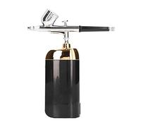 Generic Kit D'aérographe sans Fil Multifonctionnel de Pulvérisateur D'oxygène D'eau pour la Manucure et la beauté du Visage (BLACK)