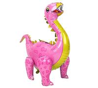 Generic Kit de Ballons Dinosaures Gonflables en Aluminium, 93cm, Animaux Mignons, Décoration D'anniversaire pour Enfants (PINK)