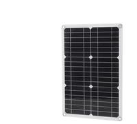 Generic Kit de Panneaux Solaires Monocristallins 20W, Chargeur Haute efficacité pour Urgence Extérieure, Conception Portable Légère et Mince