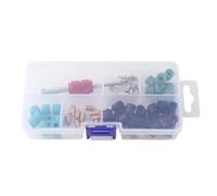 Generic Kit de réparation de climatisation 71 pièces, outil de noyau de valve avec 10 valves, 10 noyaux de soupape, 50 joints de tuyau, pour réparation de système de climatisation de voiture