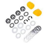 Generic Kit de Roulement de Roue Avant, Remplacement Durable avec des Performances Améliorées pour les Tondeuses Autoportées, Comprend 4 Roulements et Capuchons en Caoutchouc