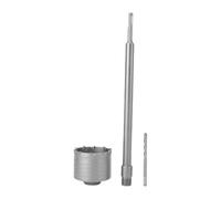 Generic Kit de Scie Cloche pour Béton 90mm, Ensemble de Coupe en Acier Robuste pour Mèche Circulaire avec Tige de 350mm pour Briques et Ciment