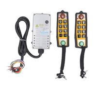 Generic Kit de Télécommande de Grue Industrielle sans Fil, Conception à Double Poignée pour Ponts Roulants, Construction étanche Durable, 2 Contrôleurs Inclus